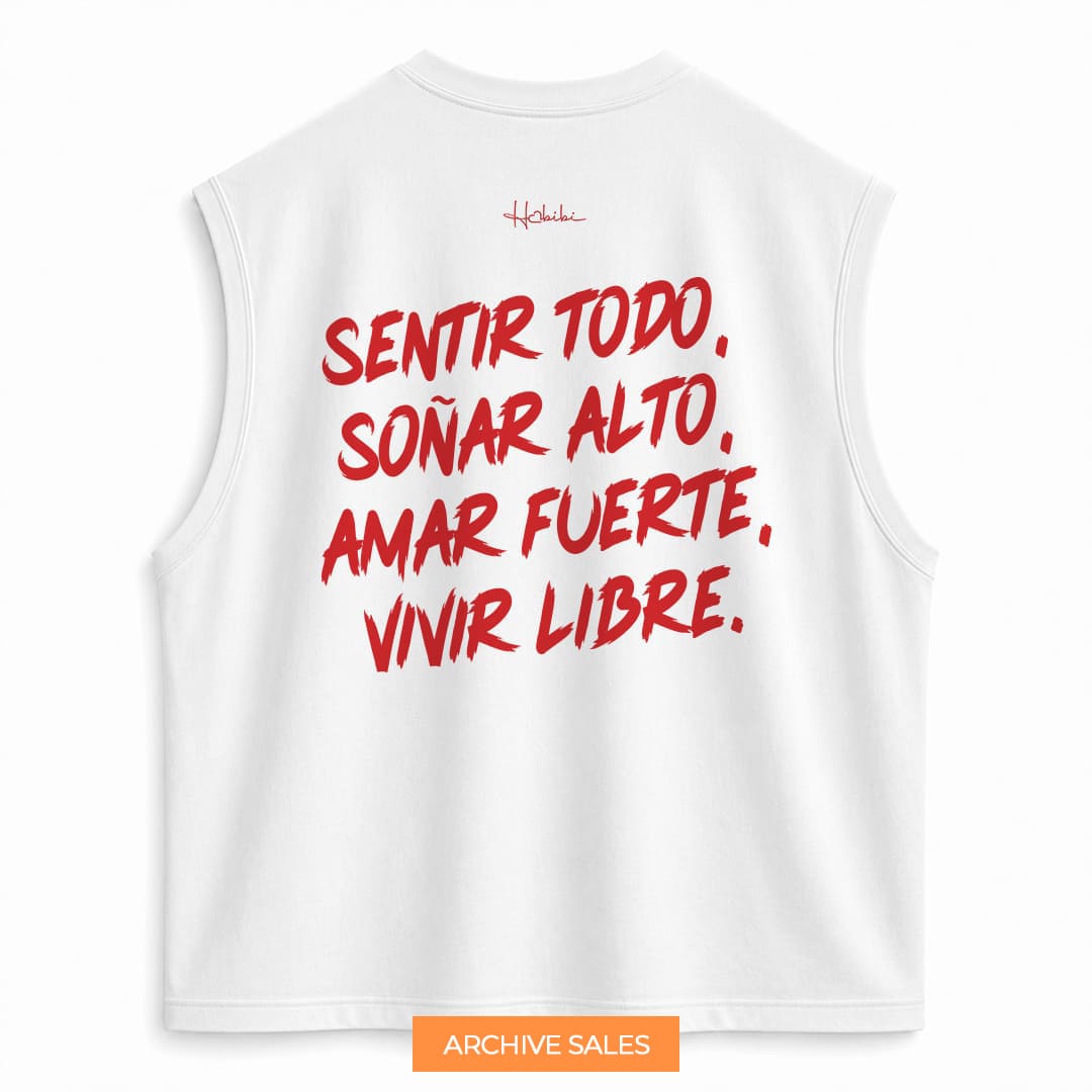 AS - T-Shirt No Sleeve Club - Sentir Todo - S BIANCA
