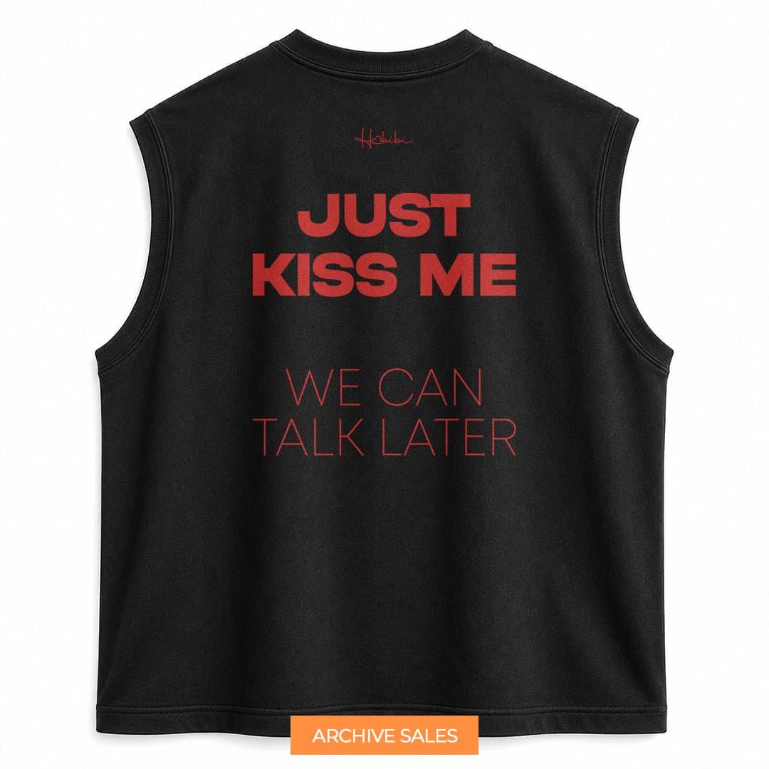 AS - T-Shirt No Sleeve Club - Just Kiss Me - XXL NERA