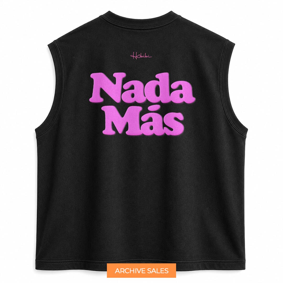 AS - T-Shirt No Sleeve Club - Nada Màs (Rosa Puff) - M NERA