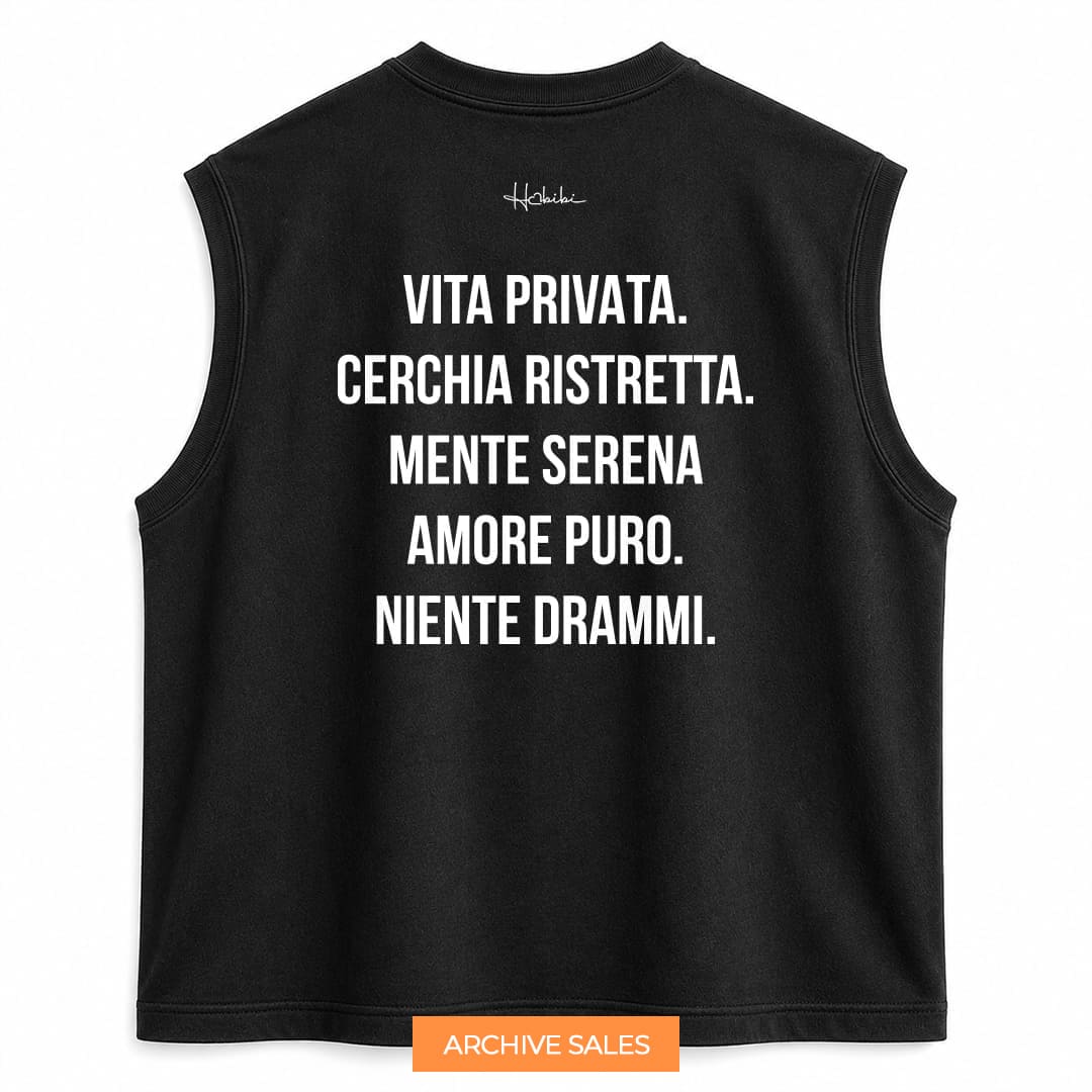 AS - T-Shirt No Sleeve Club - No Drama - S NERA