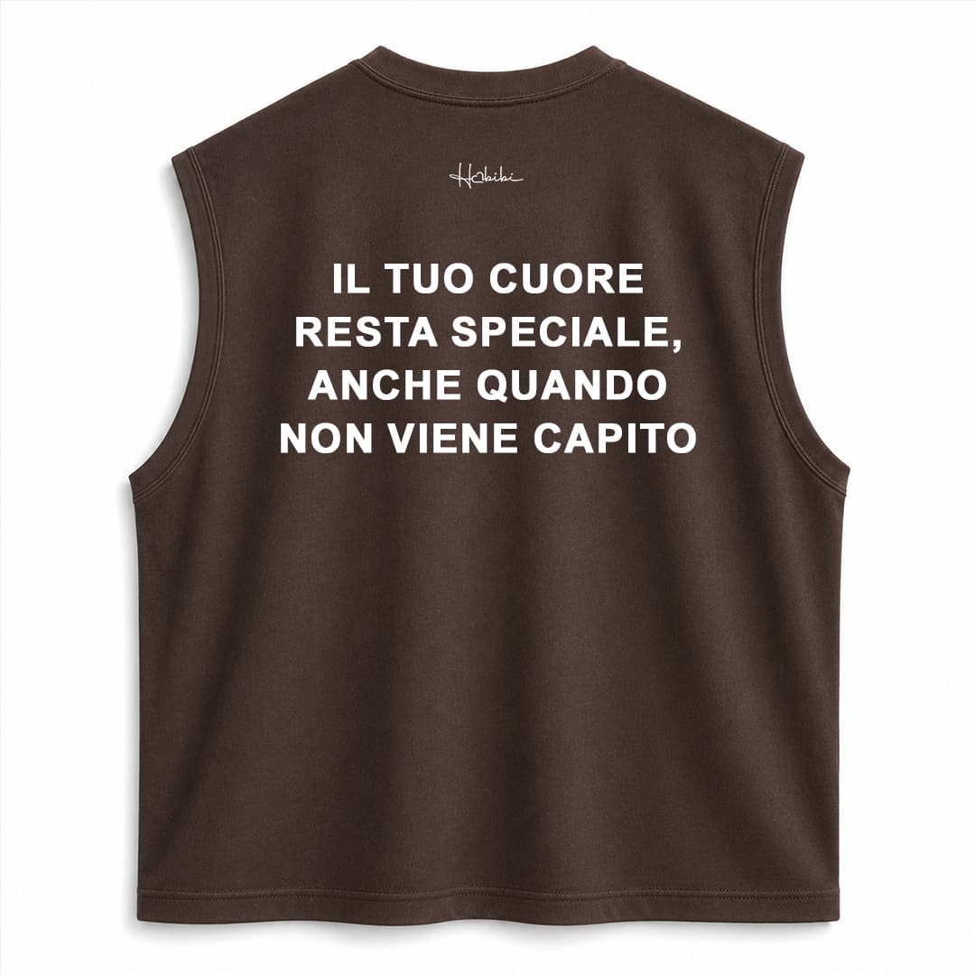 T-Shirt No Sleeve - Cuore Speciale