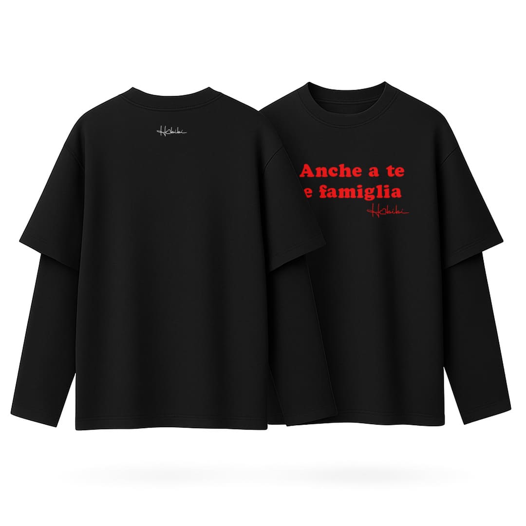 T-Shirt Over Long-Sleeve Anche a Te e Famiglia