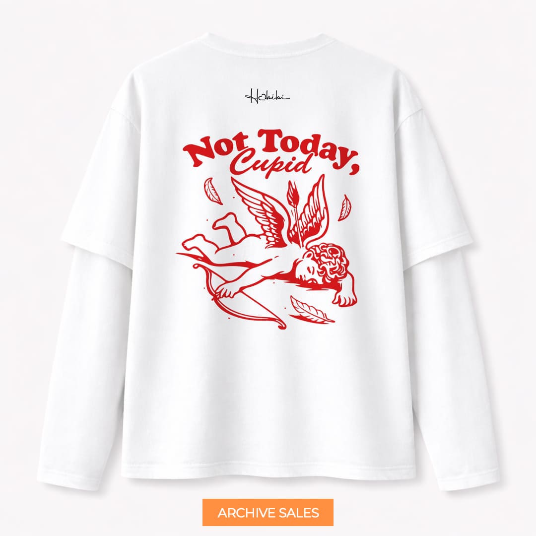 AS - T-Shirt Double Sleeve - Cupido - L BIANCA