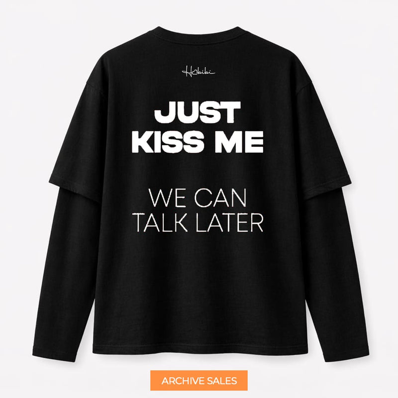 AS - T-Shirt Double Sleeve - Just Kiss Me - S NERA