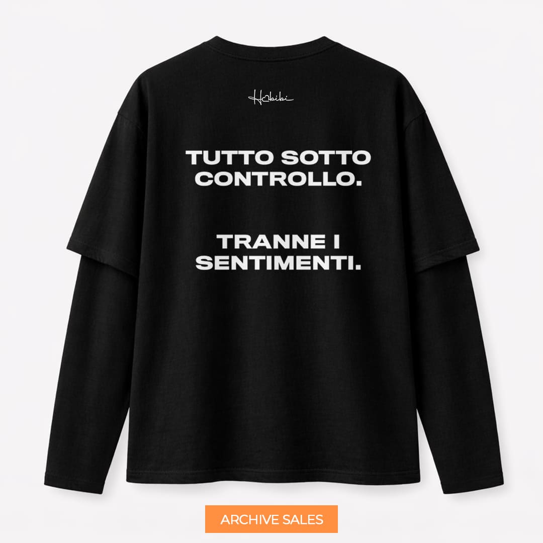 AS - T-Shirt Double Sleeve - Tutto Sotto Controllo - XL NERA