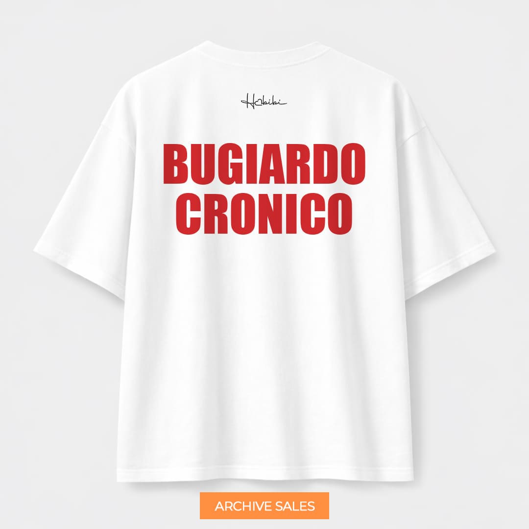 AS - T-Shirt Oversize Core - Bugiardo Cronico - M BIANCA