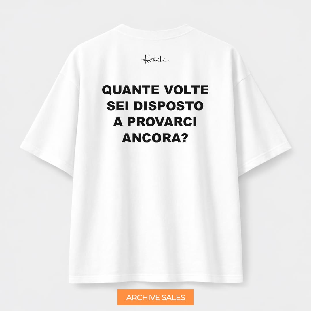 AS - T-Shirt Oversize Core - Provarci Ancora - XXL BIANCA