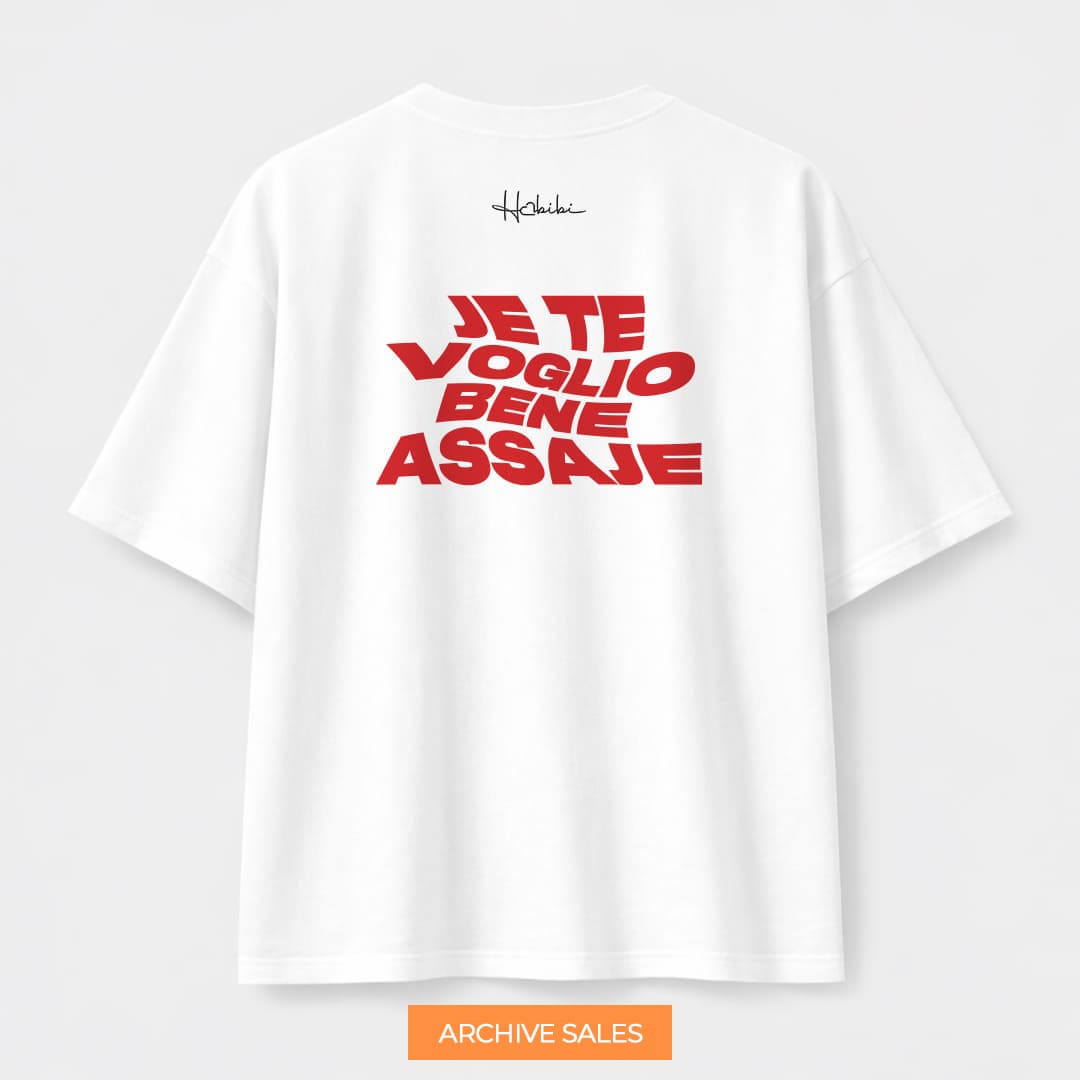AS - T-Shirt Oversize Core - Te Voglio Bene Assaje - S BIANCA