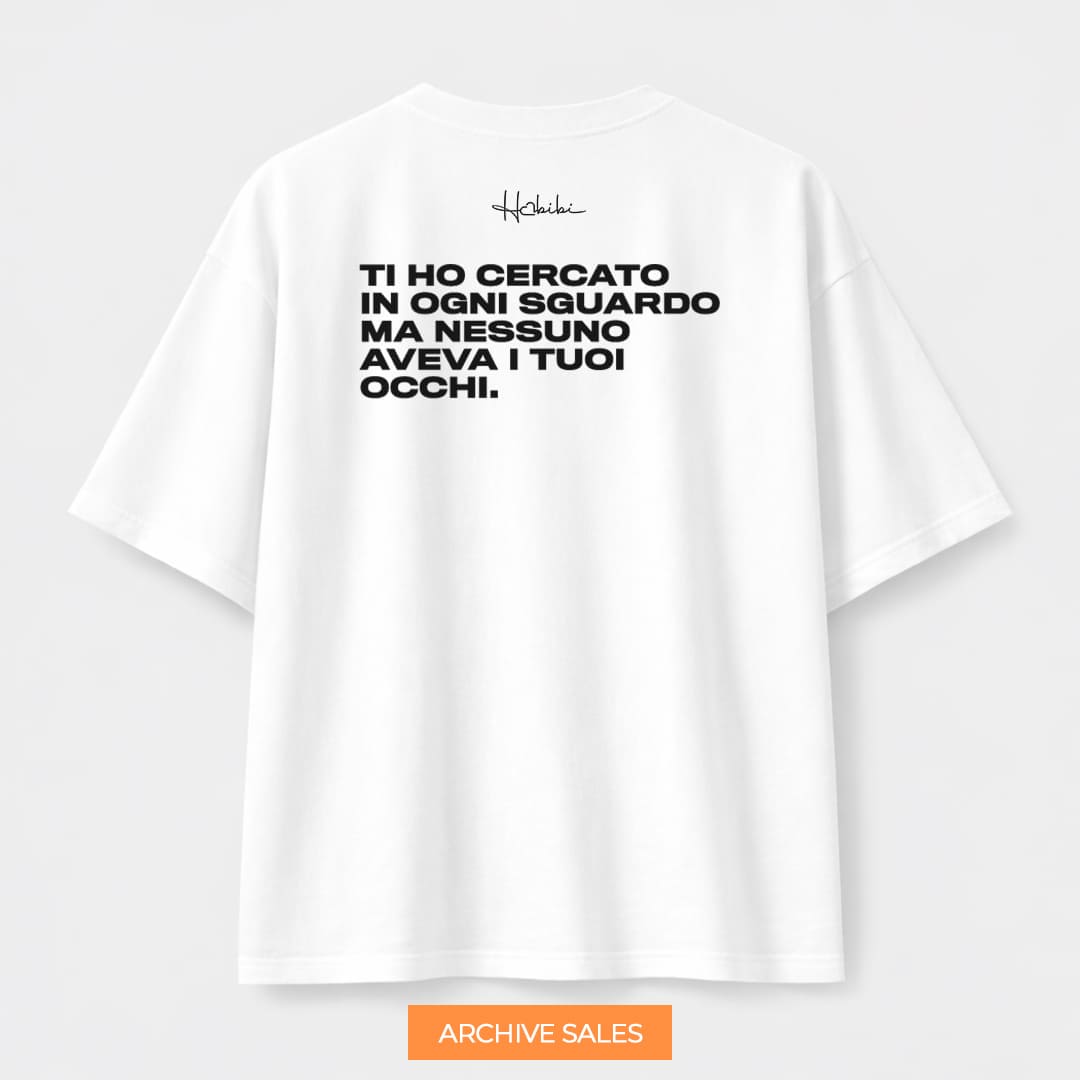 AS - T-Shirt Oversize Core - Ti Ho Cercato - L BIANCA