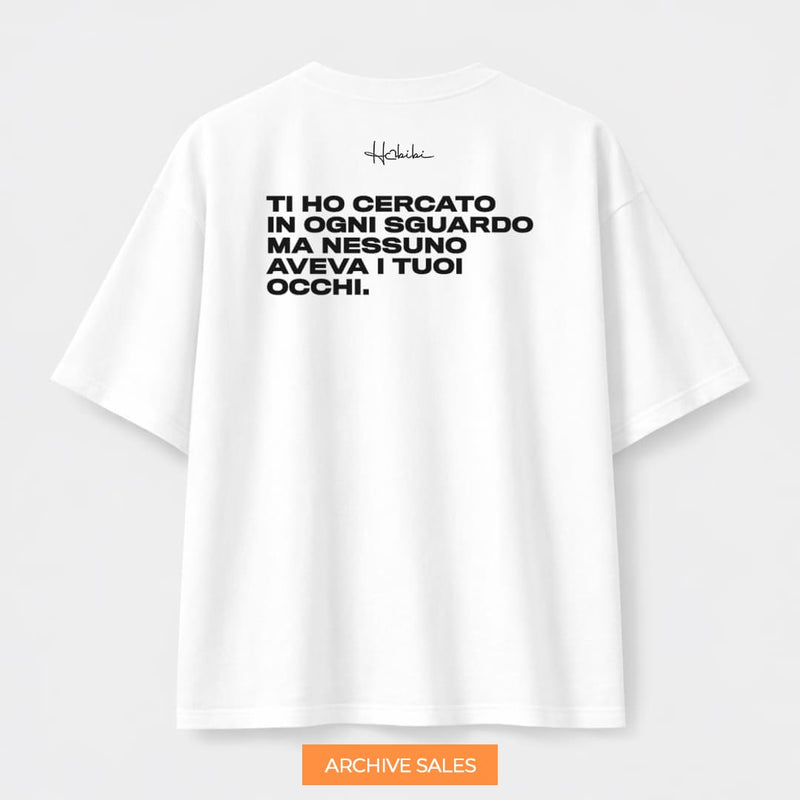AS - T-Shirt Oversize Core - Ti Ho Cercato - L BIANCA