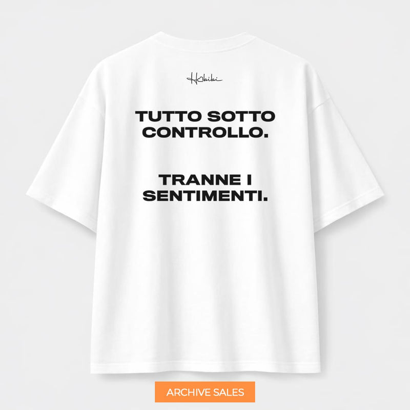 AS - T-Shirt Oversize Core - Sotto Controllo - M BIANCA