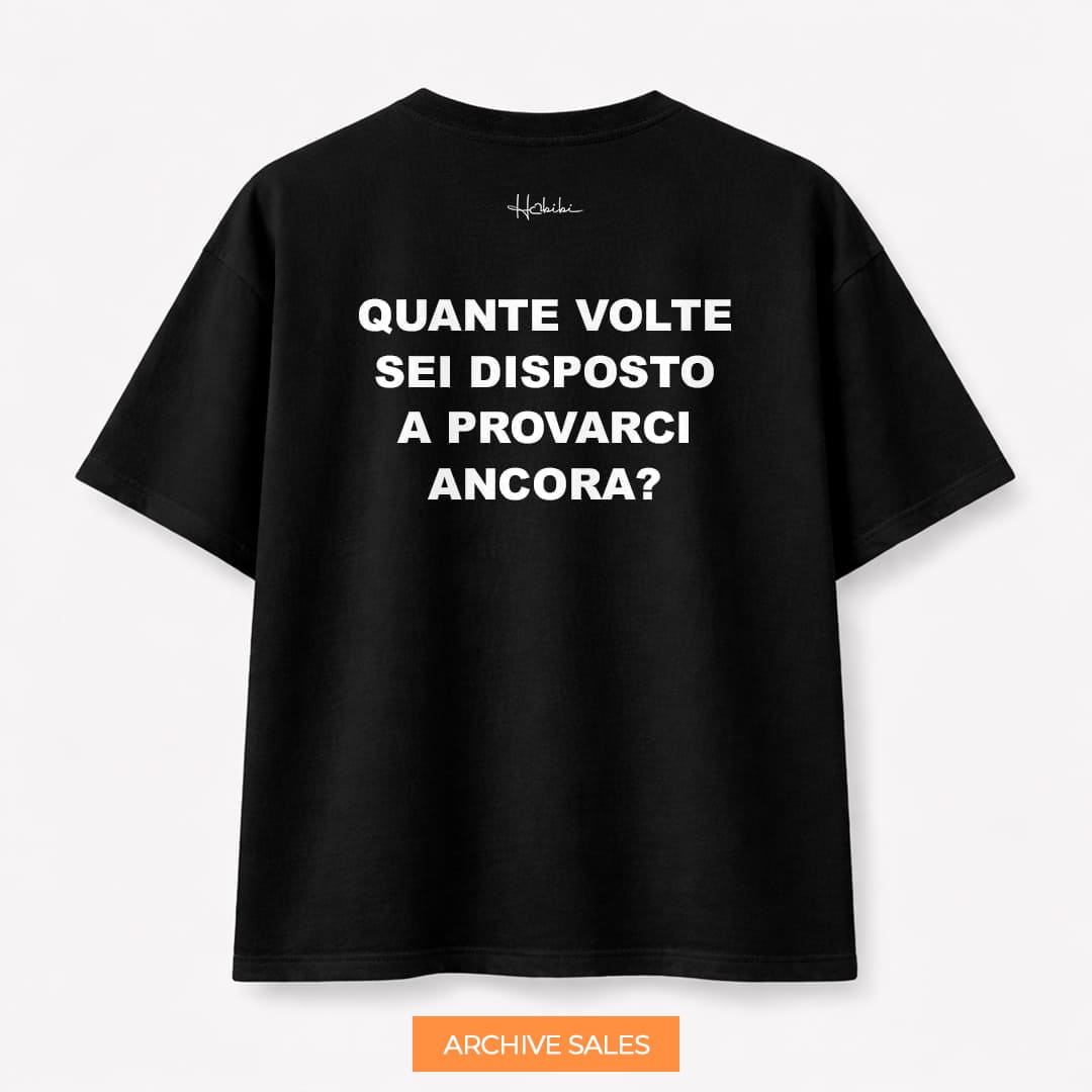 AS - T-Shirt Oversize Core - Provarci Ancora - M NERA