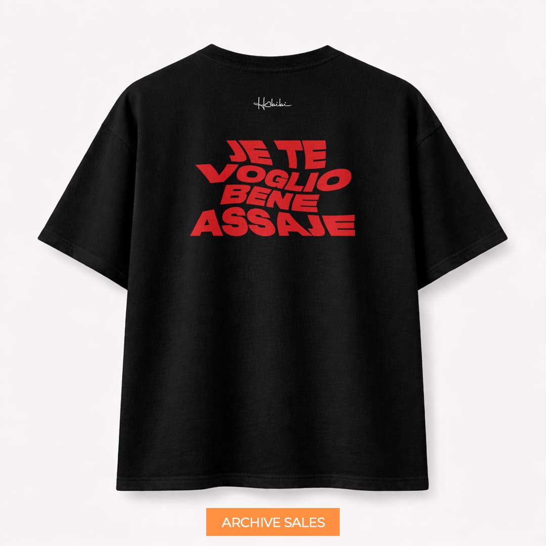 AS - T-Shirt Oversize Core - Te Voglio Bene Assaje - L NERA