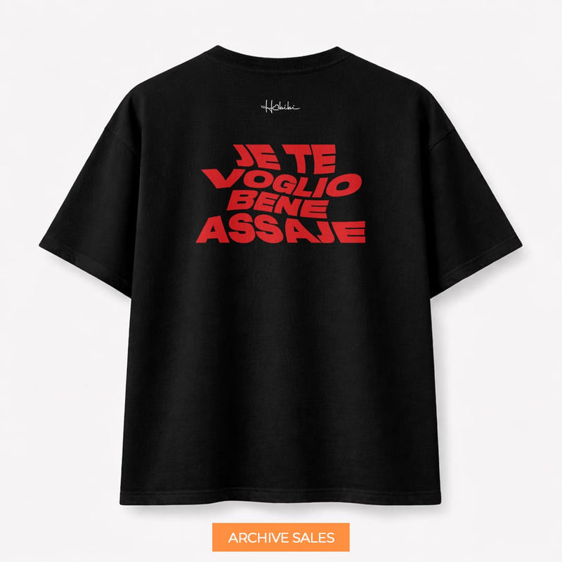 AS - T-Shirt Oversize Core - Te Voglio Bene Assaje - L NERA