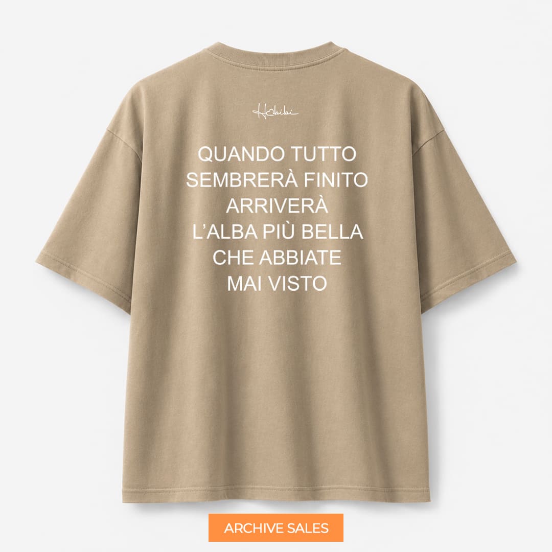 AS - T-Shirt Oversize Core - Alba - L SAND