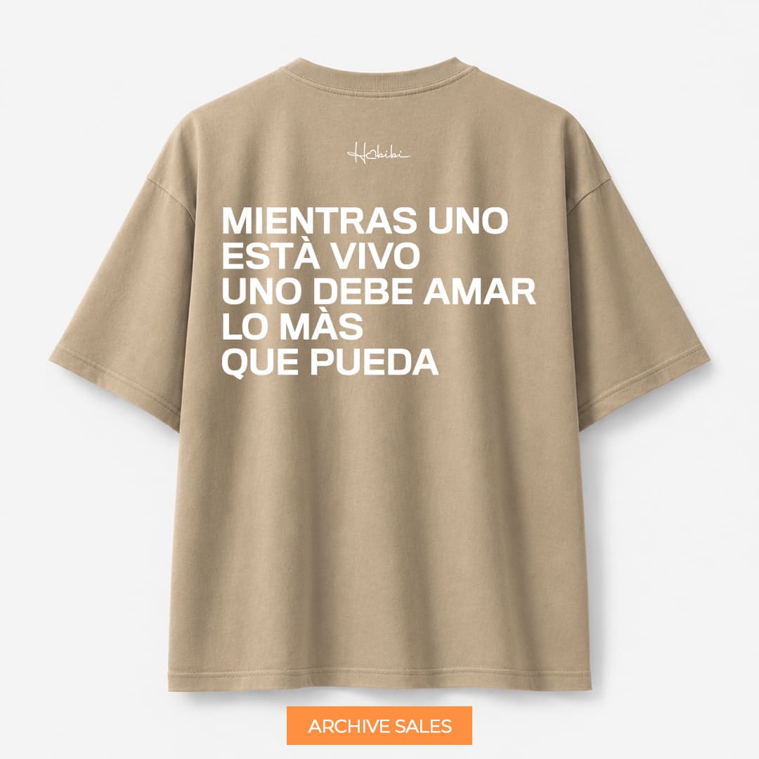 AS - T-Shirt Oversize Core - Lo Màs Que Pueda - XL SAND
