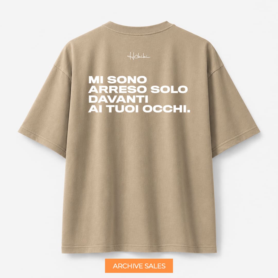 AS - T-Shirt Oversize Core - Mi Sono Arreso - XXL SAND