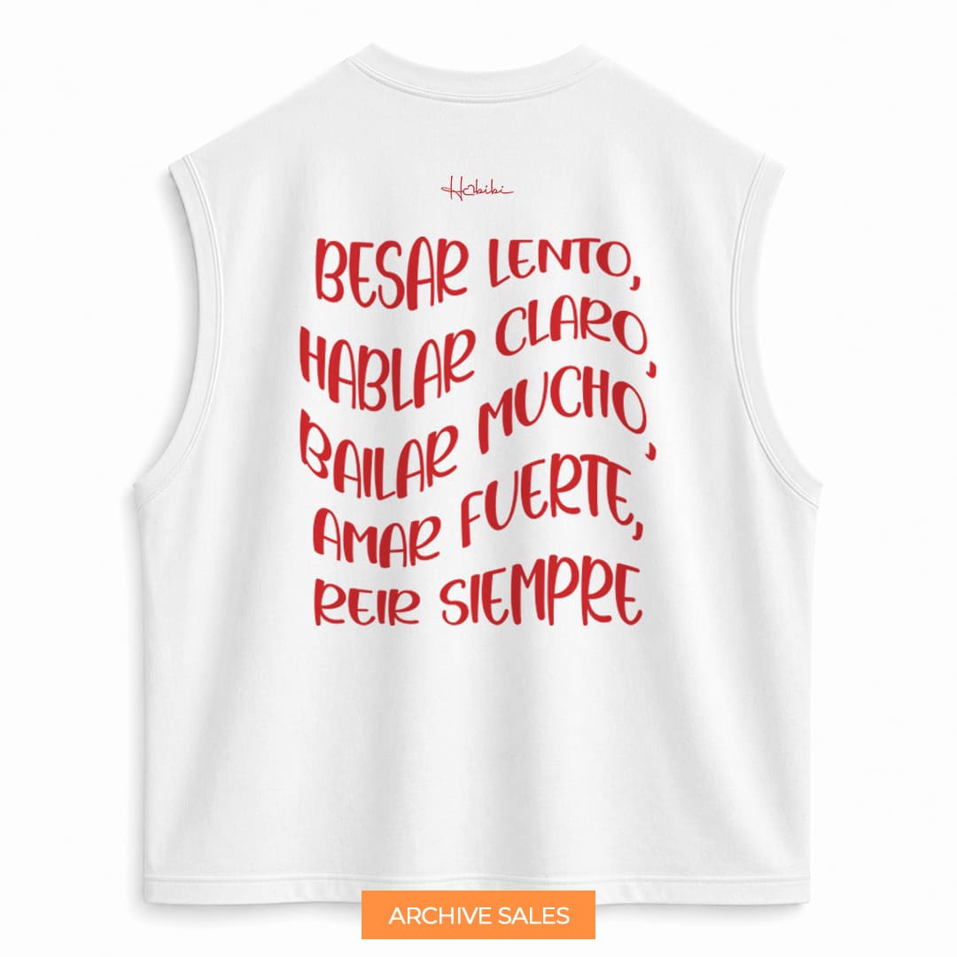 AS - T-Shirt No Sleeve Club - Besar Lento - XL BIANCA