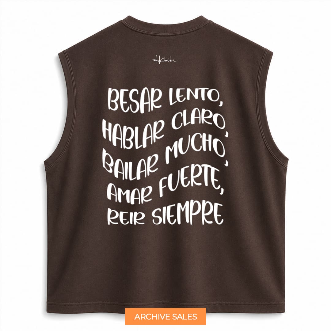 AS - T-Shirt No Sleeve Club - Besar Lento - XXL MOKA