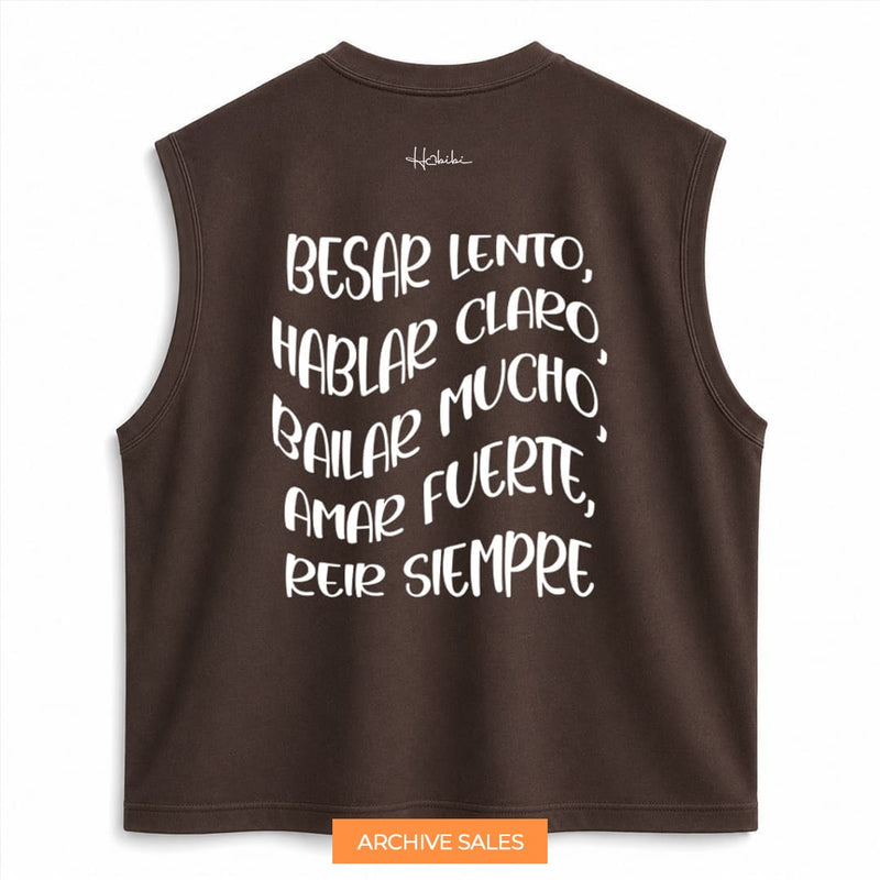 AS - T-Shirt No Sleeve Club - Besar Lento - XXL MOKA