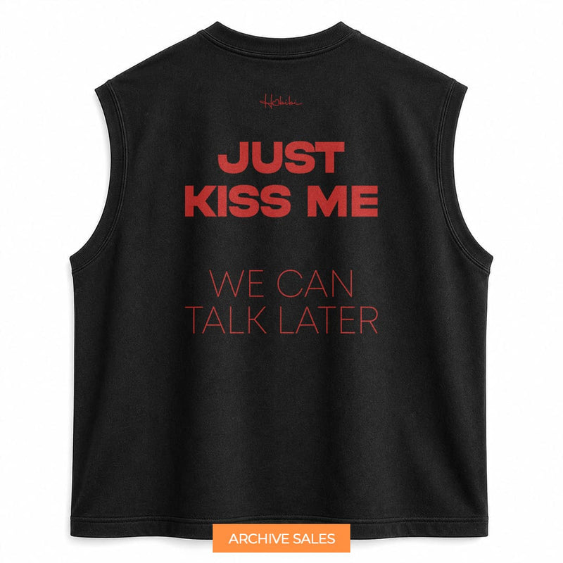 AS - T-Shirt No Sleeve Club - Just Kiss Me - XL NERA