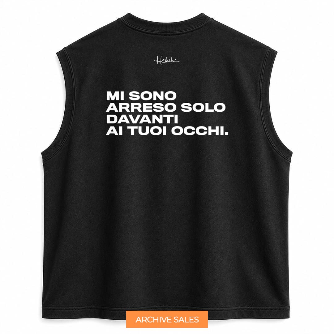 AS - T-Shirt No Sleeve Club - Mi Sono Arreso - XXL NERA