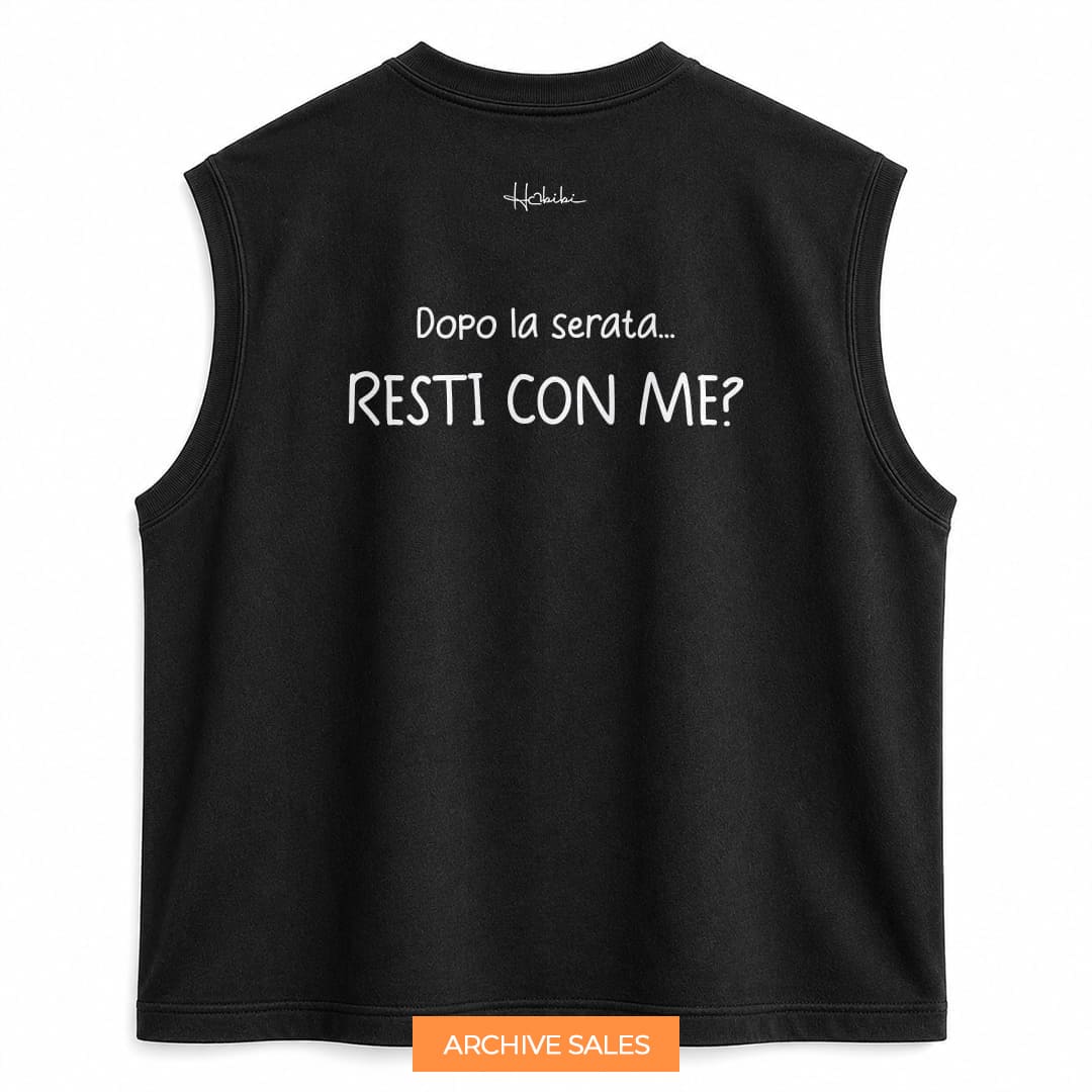 AS - T-Shirt No Sleeve Club - Resti Con Me - M NERA