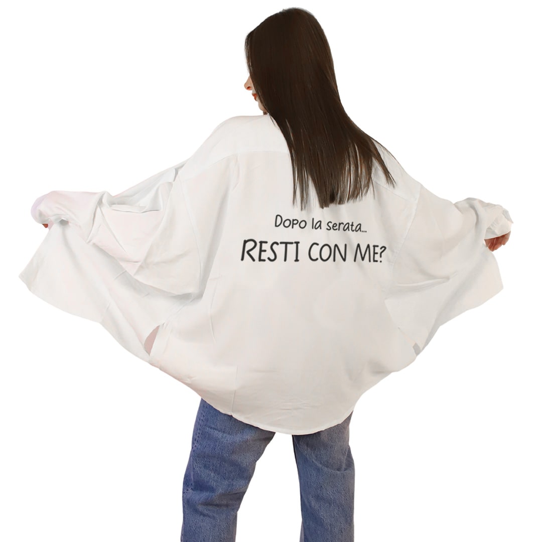 Camicia Over Resti Con Me