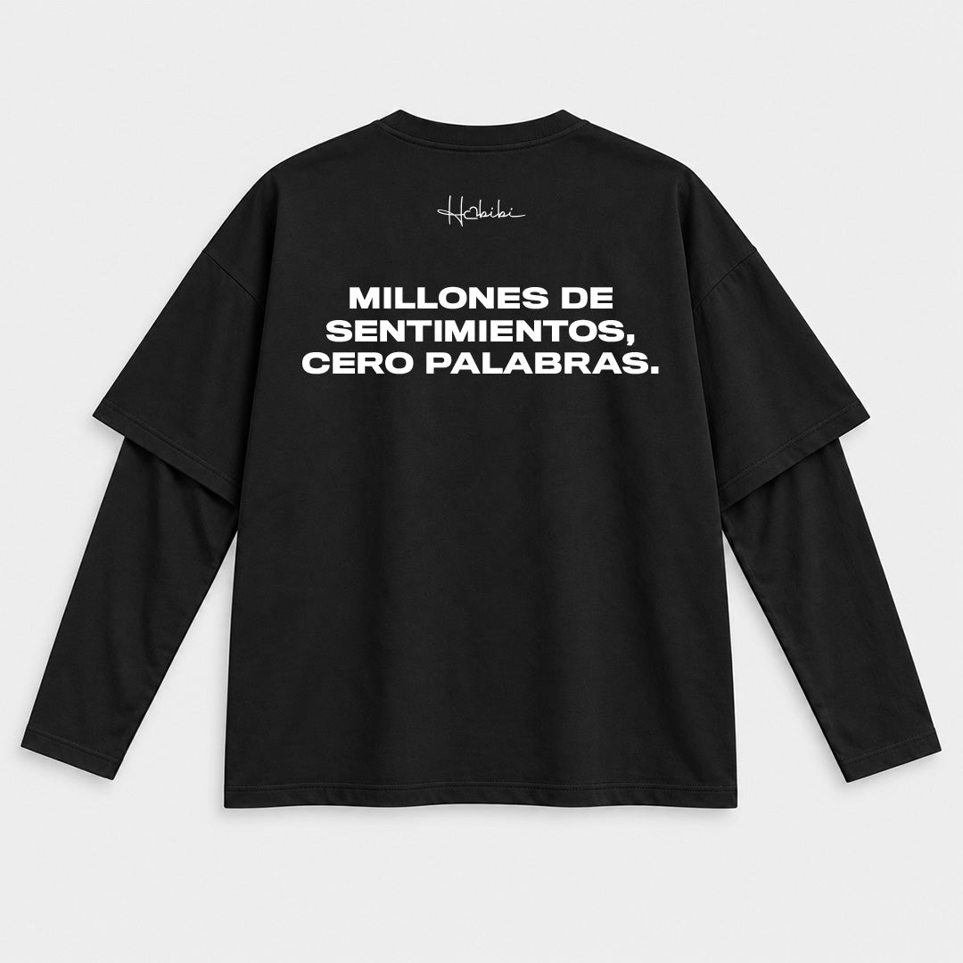 T-Shirt Double Sleeve - Cero Palabras