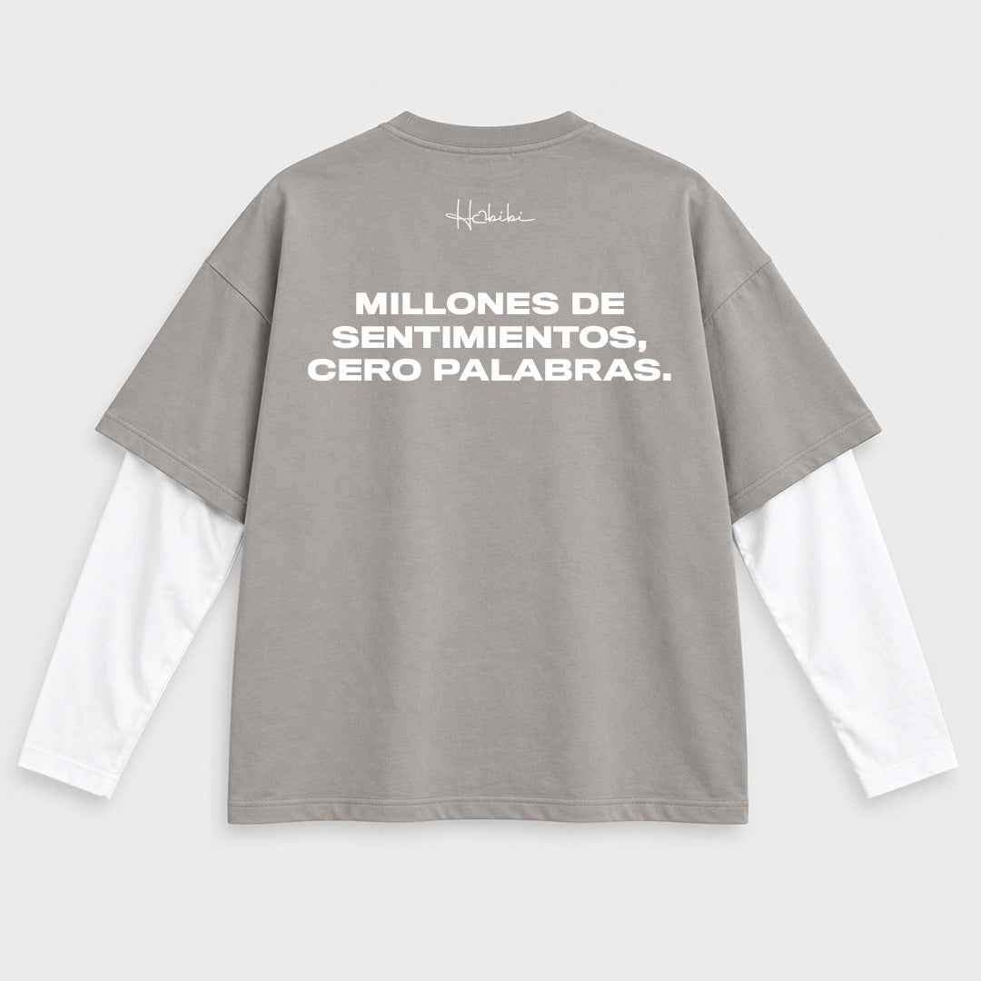 T-Shirt Double Sleeve - Cero Palabras