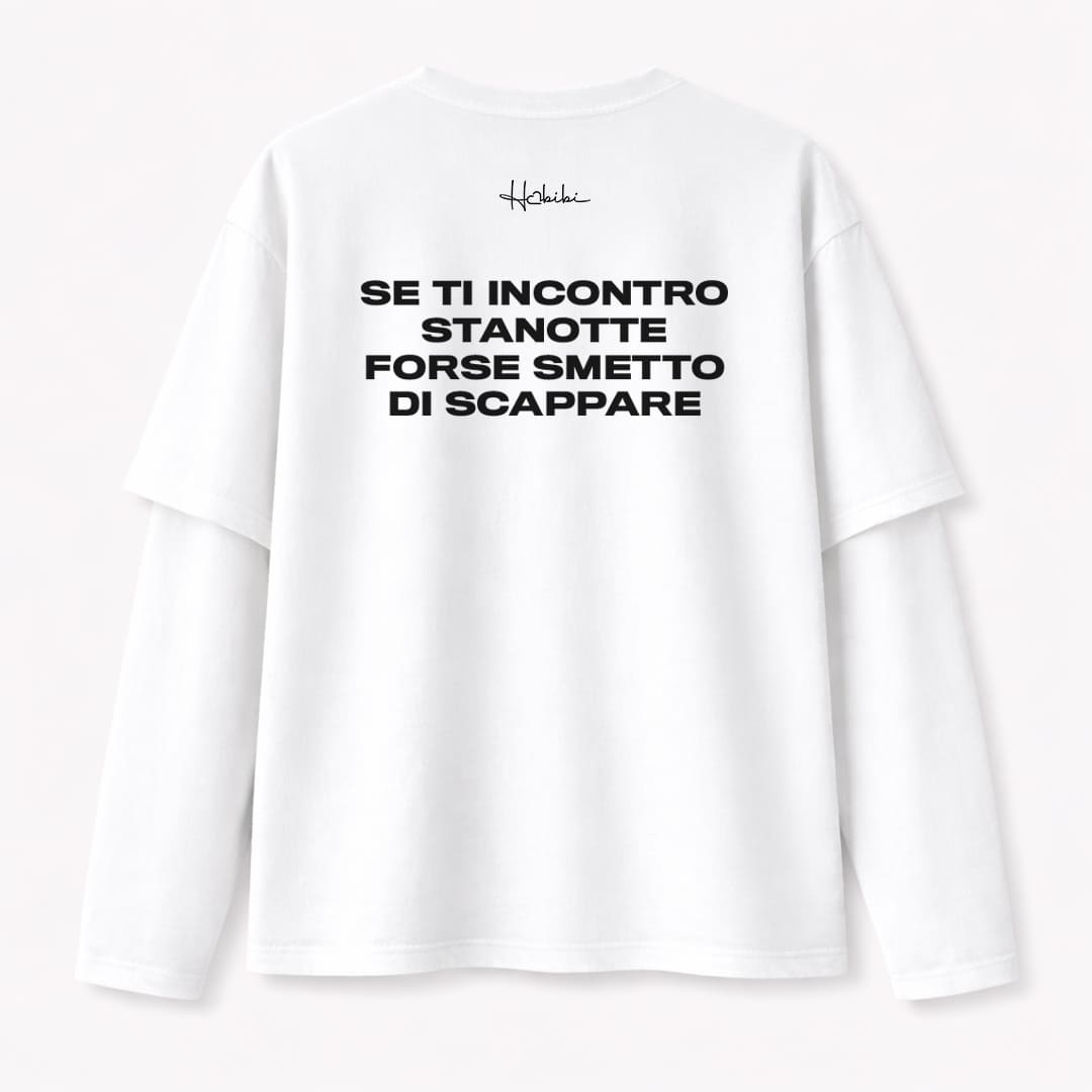 T-Shirt Double Sleeve - Smetto Di Scappare