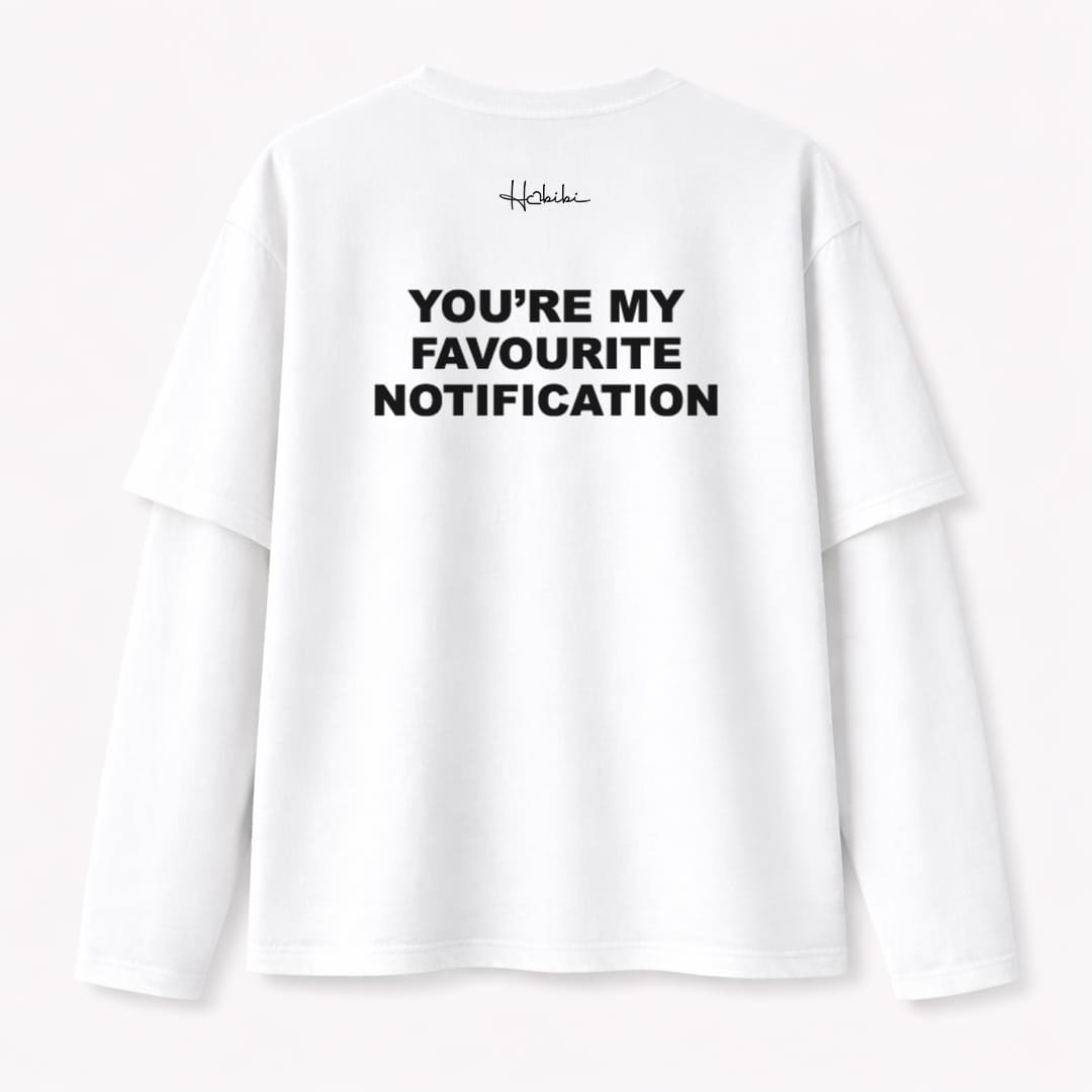 T-Shirt Double Sleeve - Notification