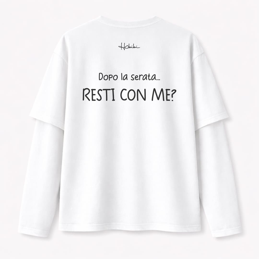 T-Shirt Double Sleeve - Resti Con Me