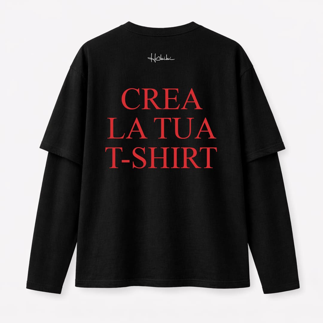 CREA LA TUA T-Shirt Double Sleeve