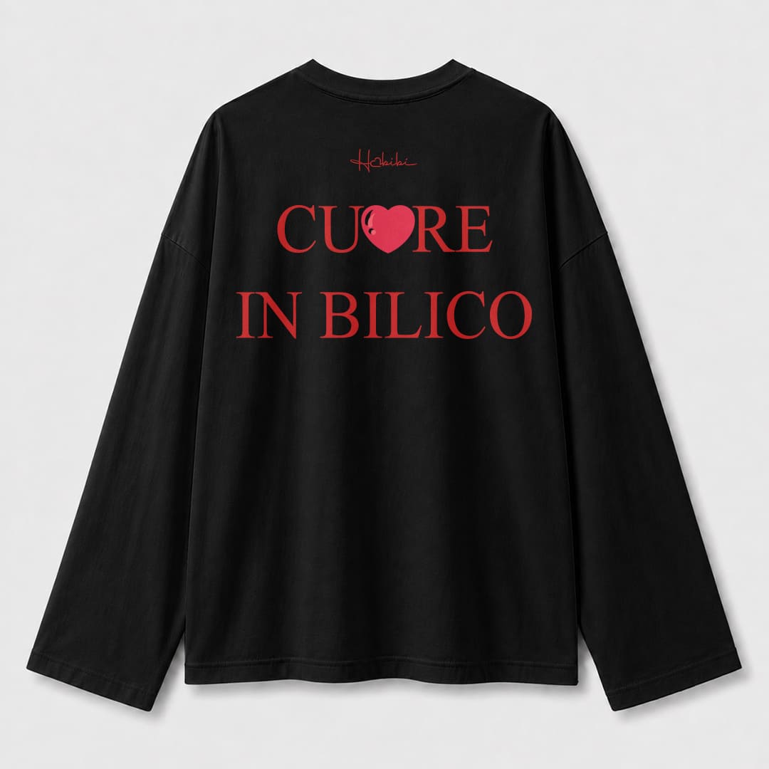 T-Shirt Long Sleeve - Cuore In Bilico