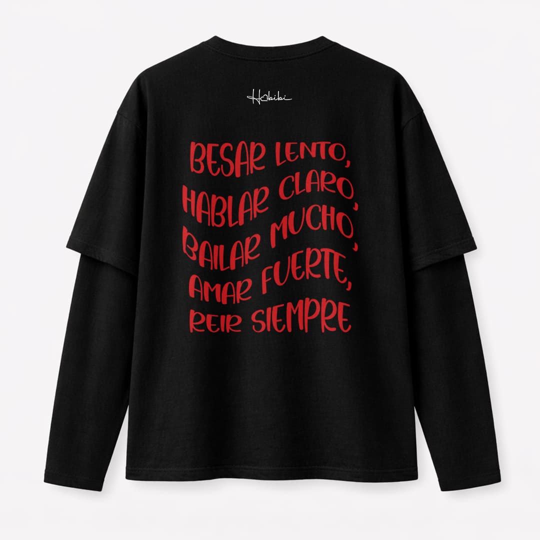 T-Shirt Double Sleeve - Besar Lento