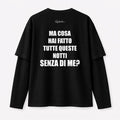 T-Shirt Double Sleeve - Notti Senza Me