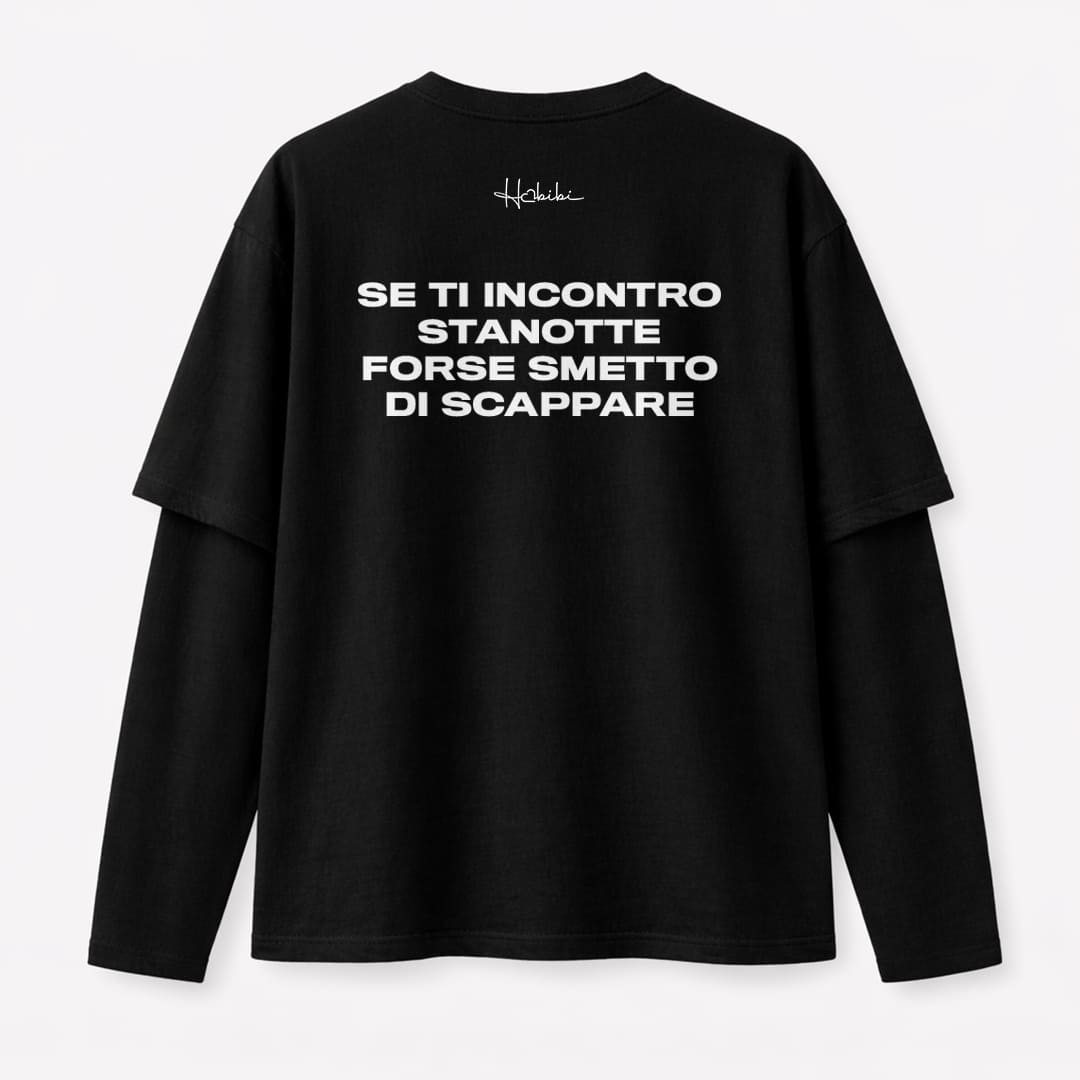 T-Shirt Double Sleeve - Smetto Di Scappare