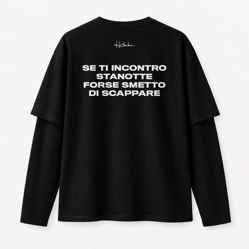 T-Shirt Double Sleeve - Smetto Di Scappare