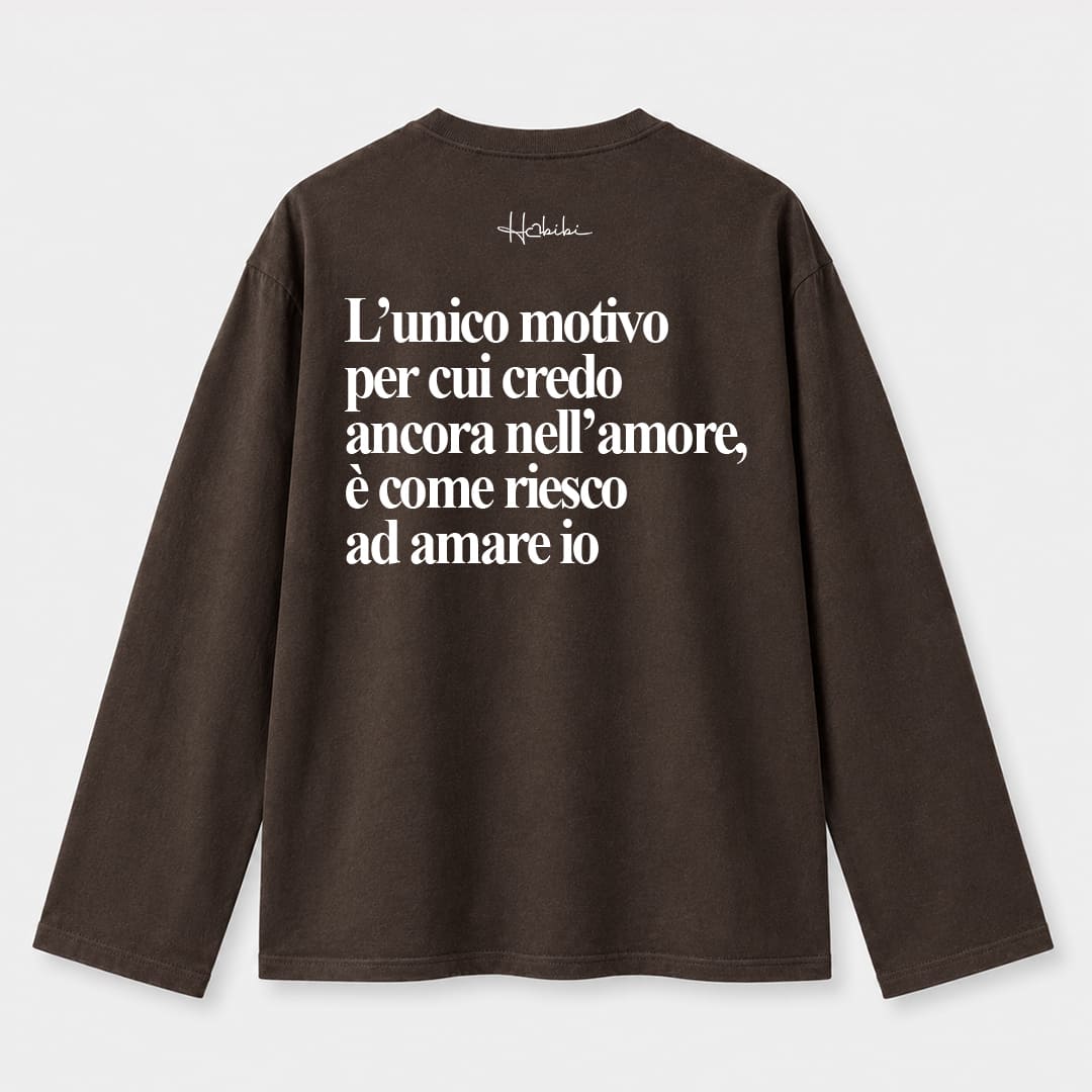 T-Shirt Long Sleeve - Credo Ancora Nell'Amore