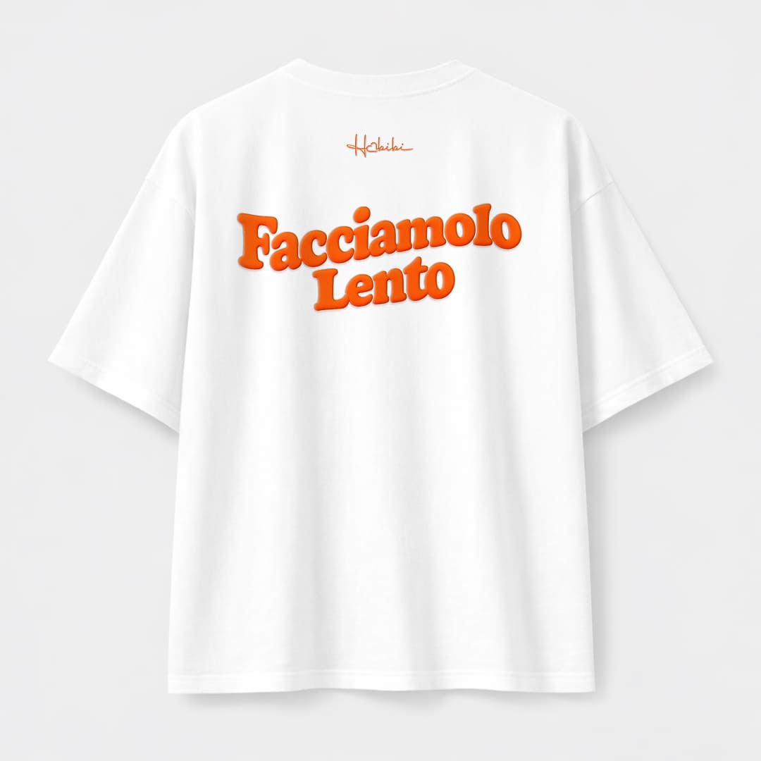 T-Shirt Oversize Core - Facciamolo Lento