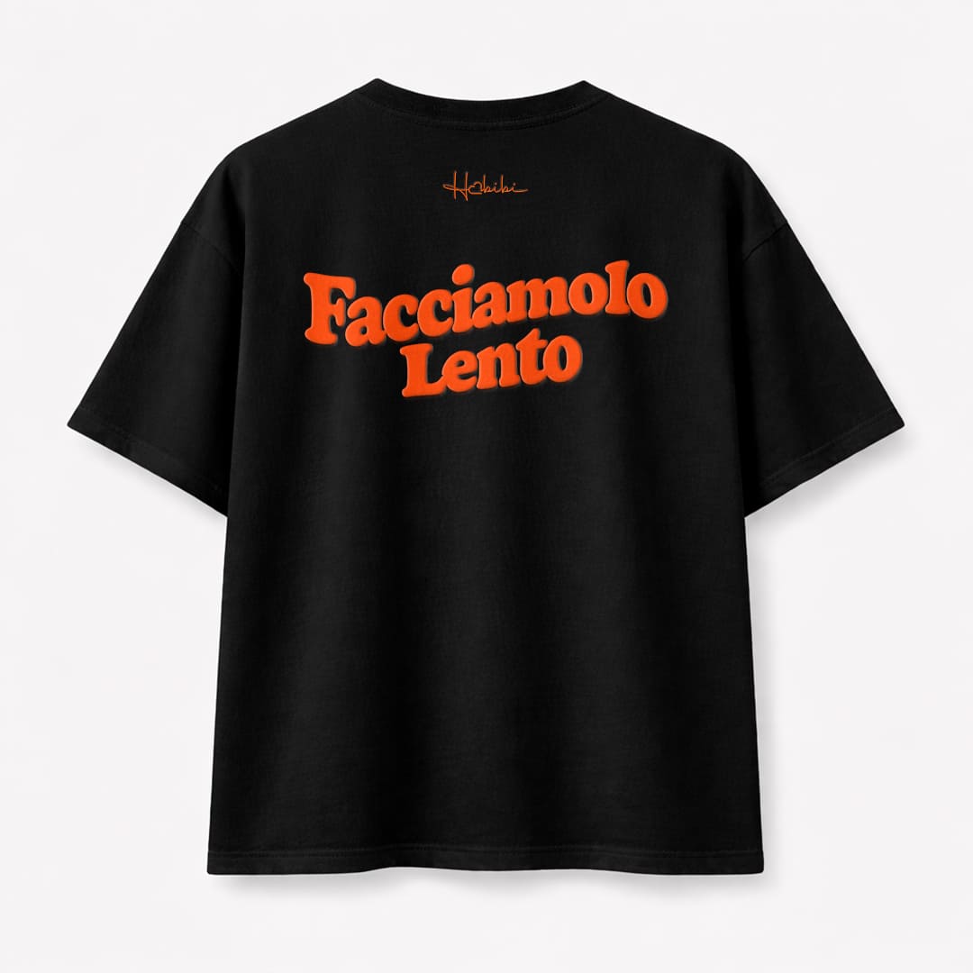 T-Shirt Oversize Core - Facciamolo Lento