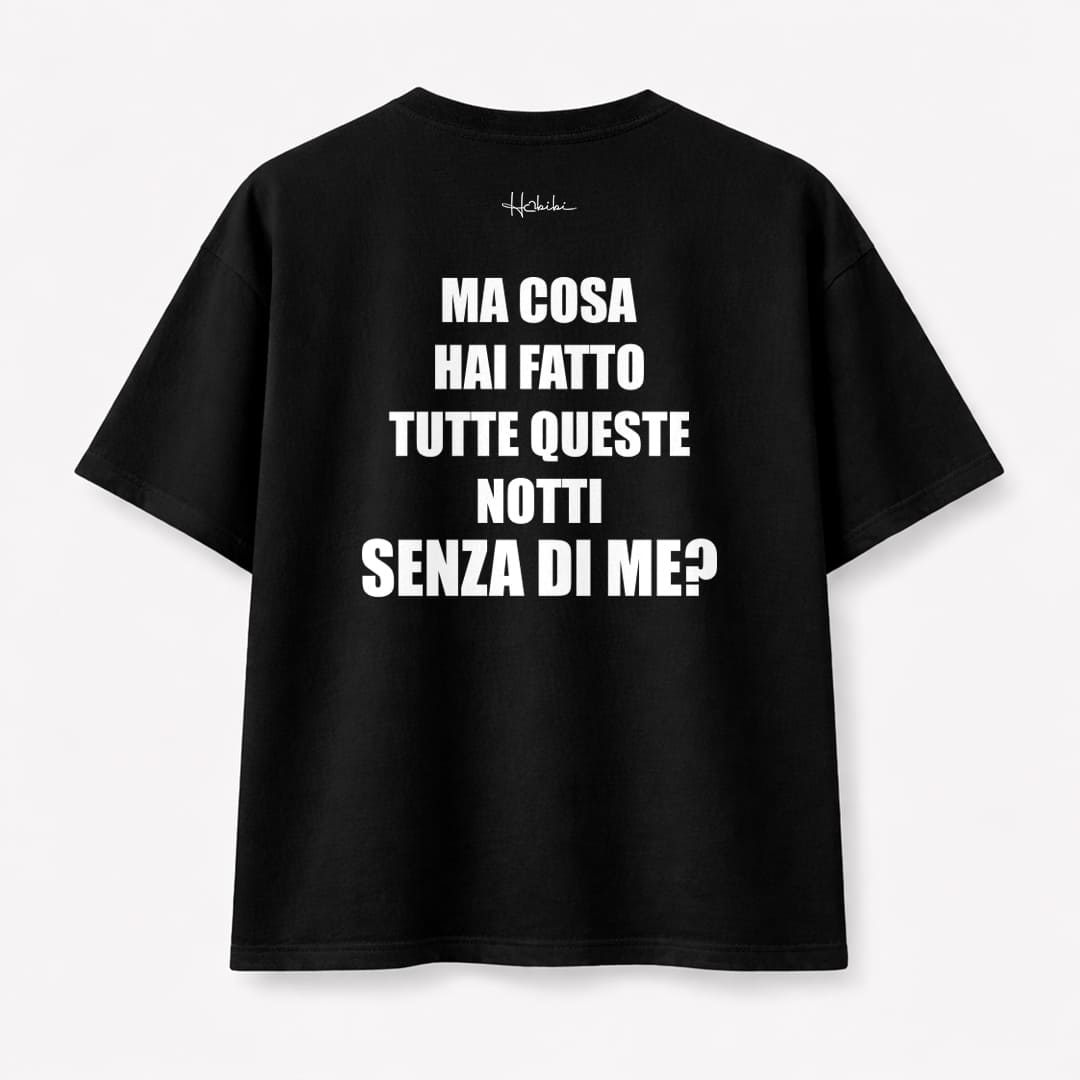 T-Shirt Oversize Core - Notti Senza Me