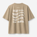T-Shirt Oversize Sand - Besar Lento