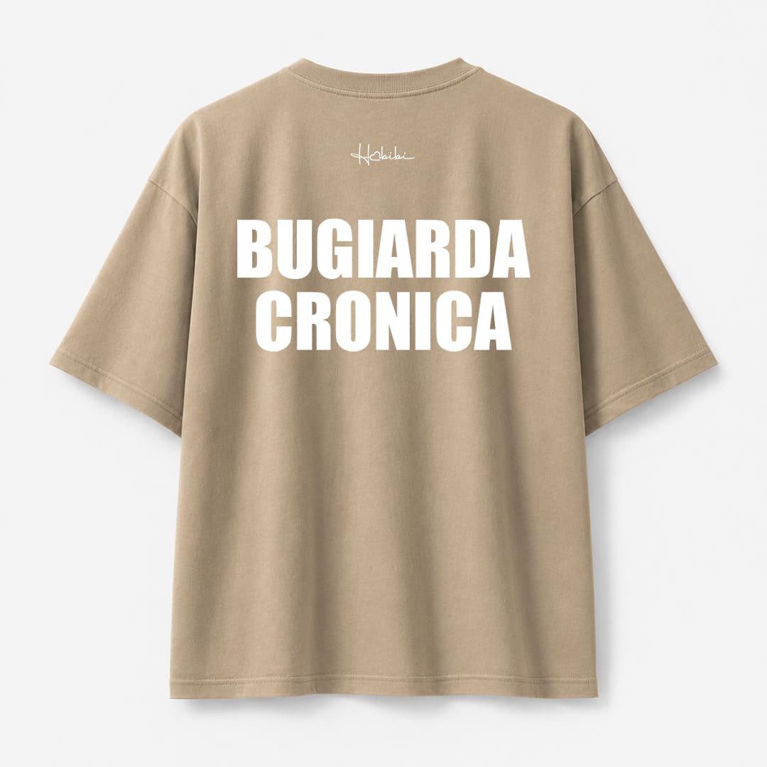 T-Shirt Oversize Sand - Bugiarda Cronica