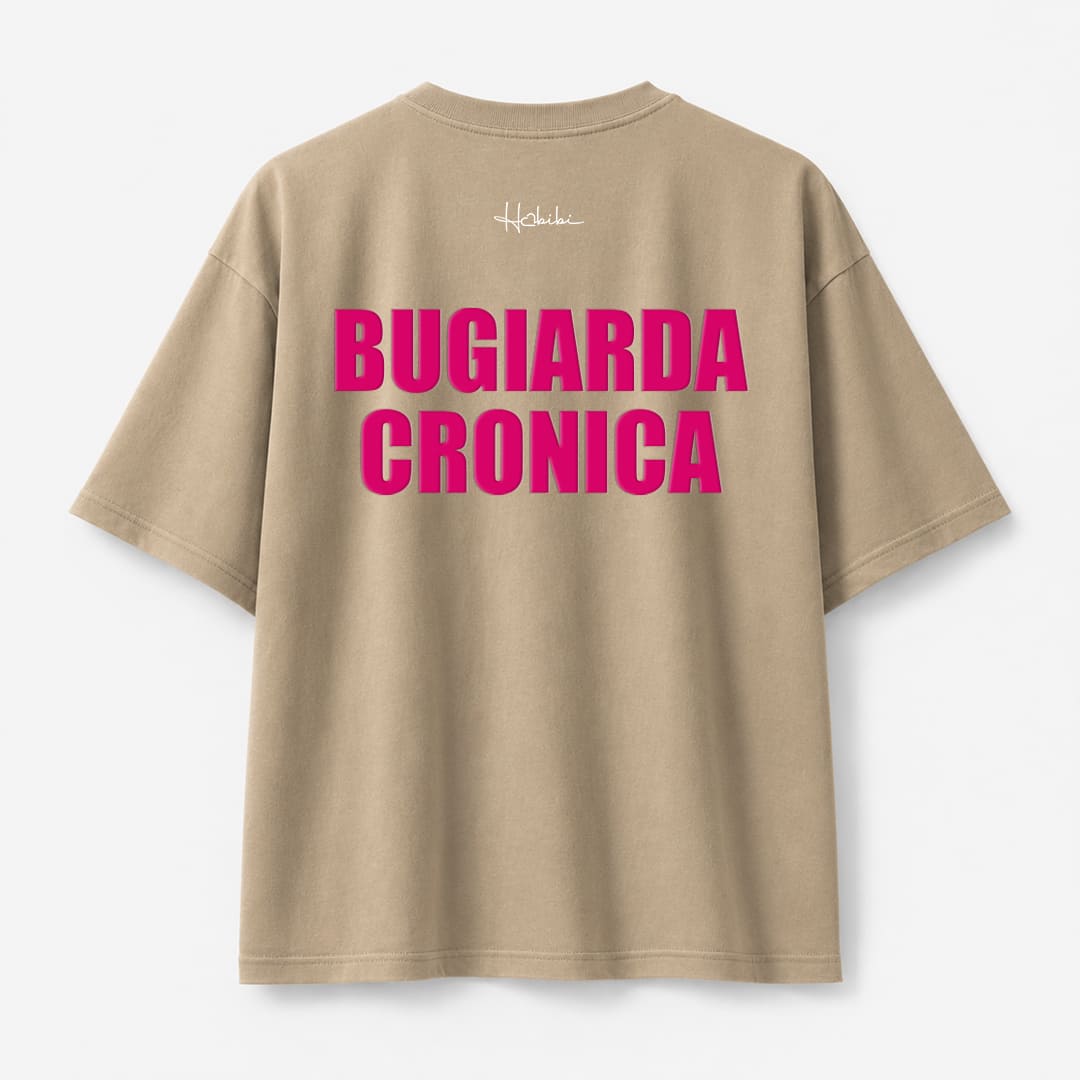 T-Shirt Oversize Sand - Bugiarda Cronica