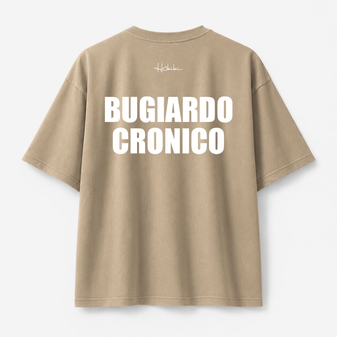 T-Shirt Oversize Sand - Bugiardo Cronico