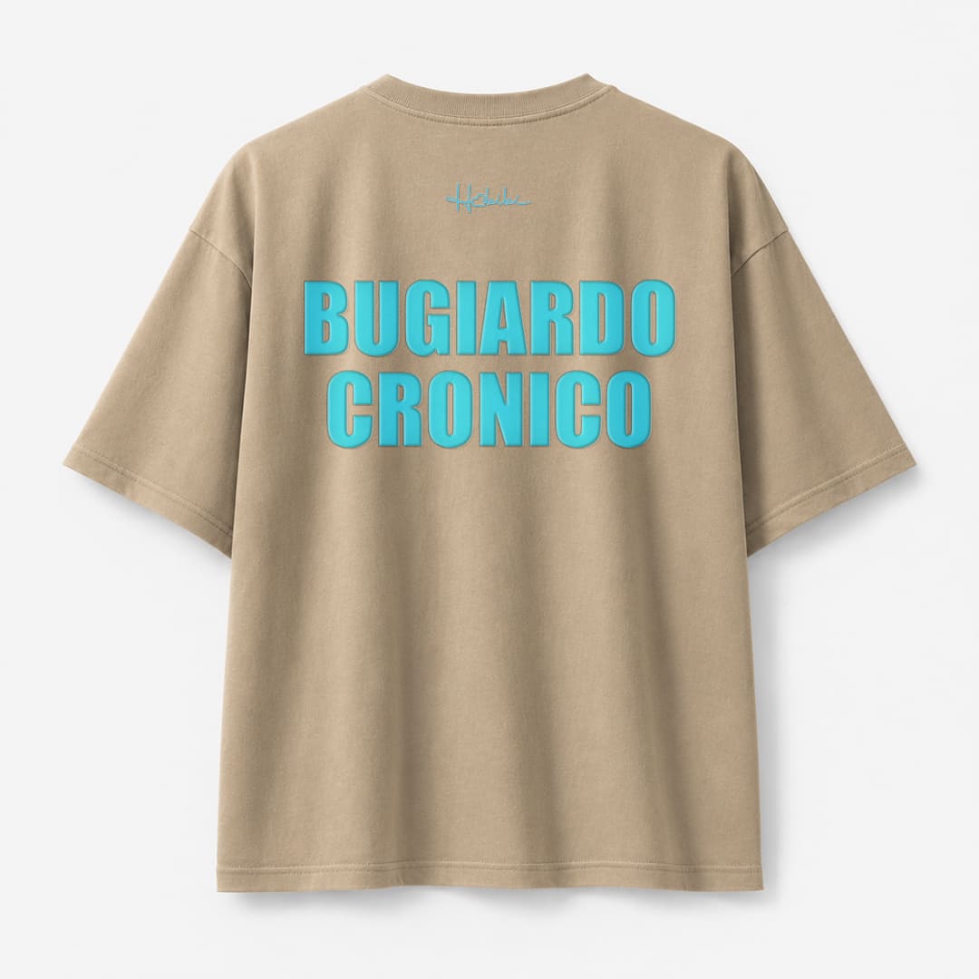 T-Shirt Oversize Sand - Bugiardo Cronico