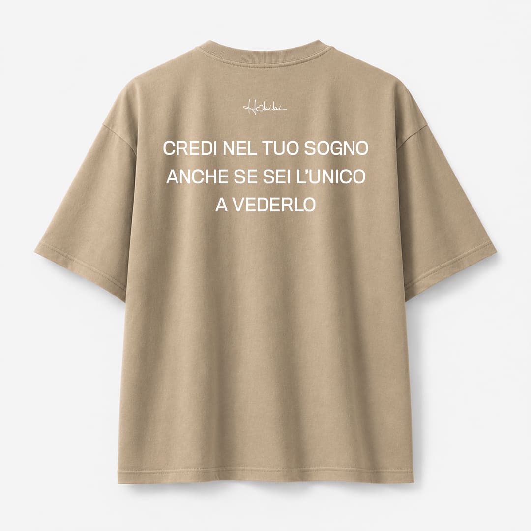 T-Shirt Oversize Core - Credi Nel Tuo Sogno