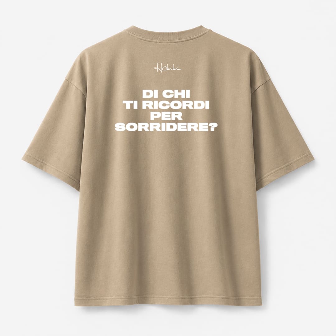T-Shirt Oversize Sand - Di Chi Ti Ricordi